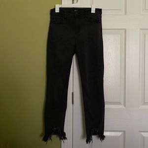 CELLO Distressed Hem Skinny Jeans